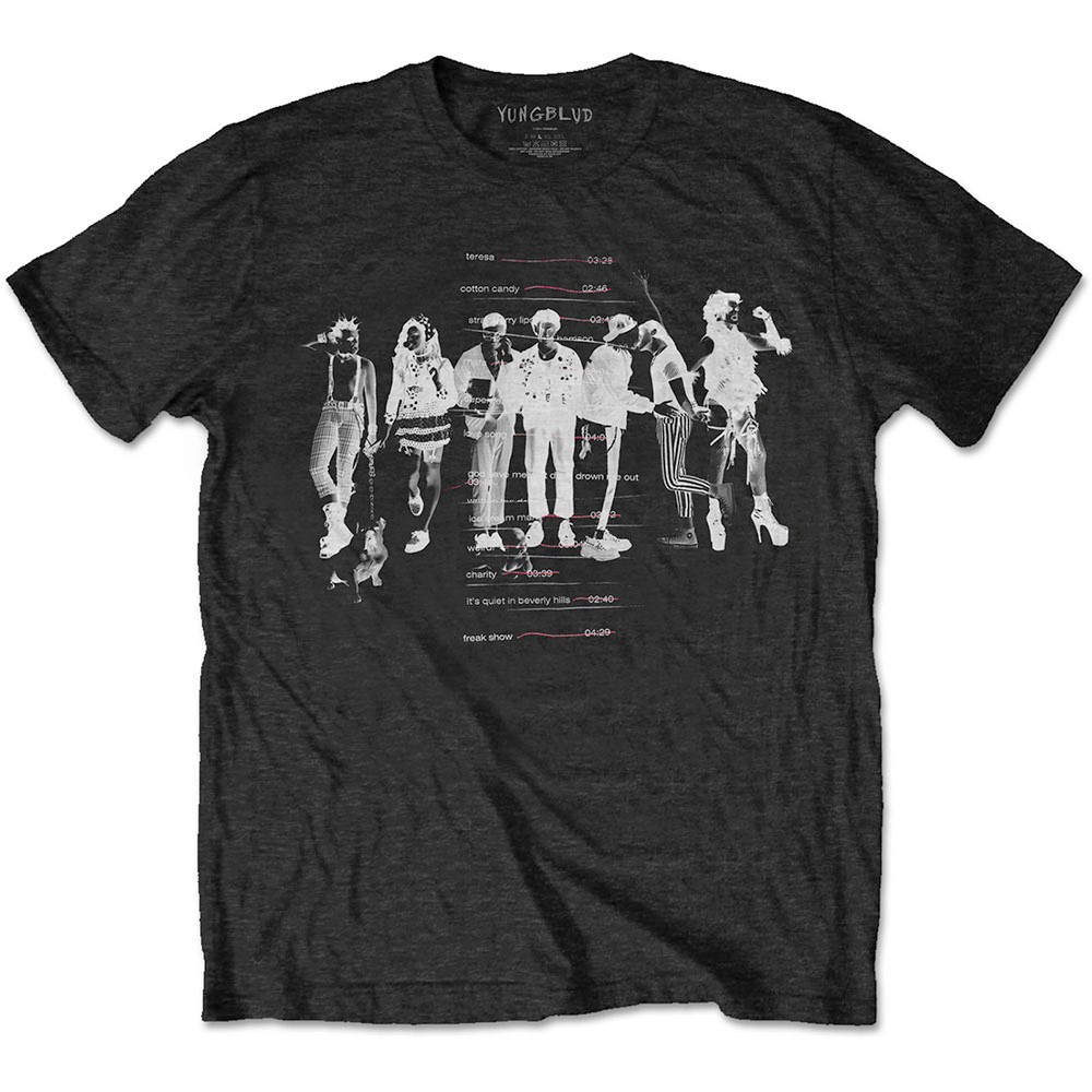 Yungblud - Weird Tracklist T-shirt Homme - Eco - Noir